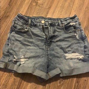 american eagle denim shorts